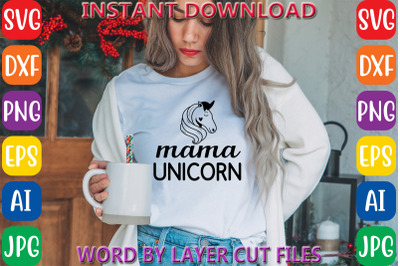 Mama unicorn design