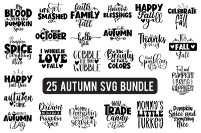 Autumn SVG Bundle, Fall SVG Bundle