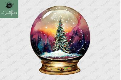 Christmas Tree In Snowglobe Christmas