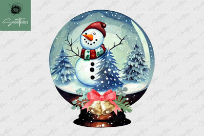 Snowman In Snowglobe Christmas