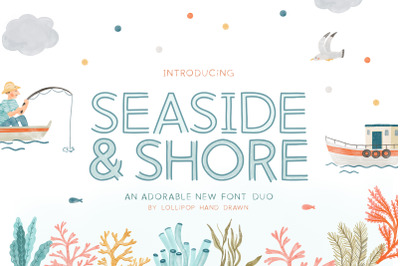 Seaside and Shore Font (Font Duos, Craft Fonts, Cricut Fonts)