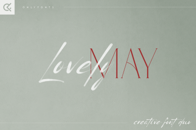 Lovely May - Font duo