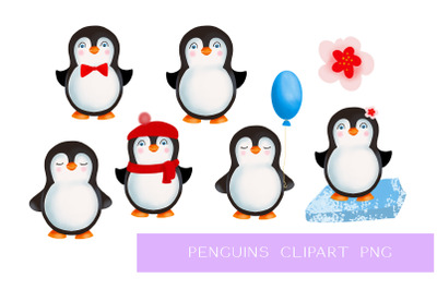 Penguins cute clipart