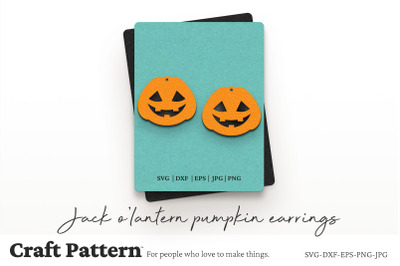 Pumpkin Earrings SVG, Earring SVG, Earring Template, Laser Cut Files