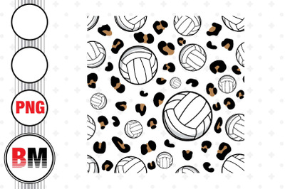 Volleyball Leopard Pattern PNG Files