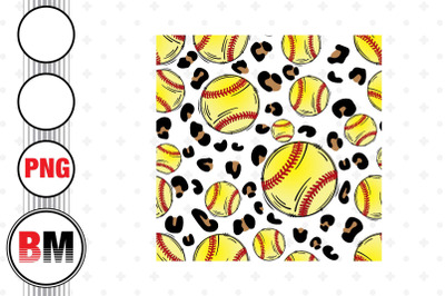 Softball Leopard Pattern PNG Files