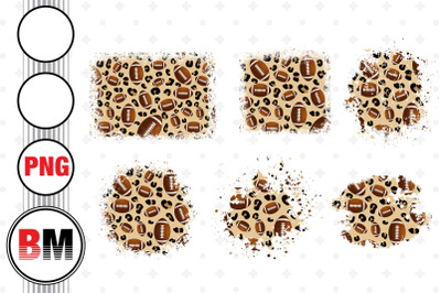 Distressed Football Leopard Pattern PNG Files