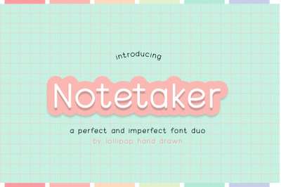 Notetaker Font (Note Fonts, GoodNotes Font, Procreate Fonts)