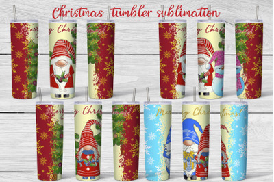 Christmas gnome tumbler sublimation | Christmas gnome PNG