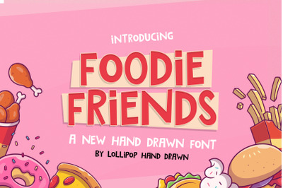 Foodie Friends Font (Modern Fonts, Cool Fonts, Cute Fonts)