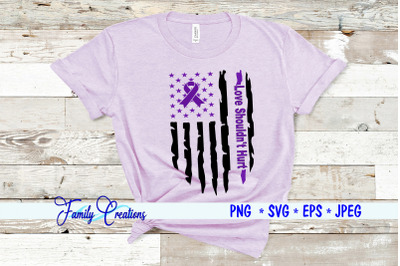 Domestic Violence Love Doesn&amp;&23;039;t Hurt Flag
