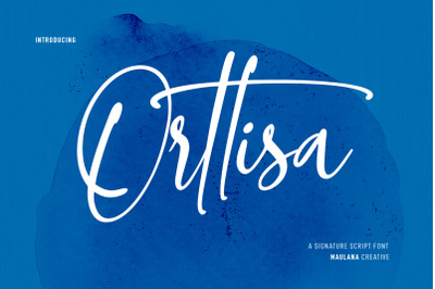 Orttisa Signature Script Font