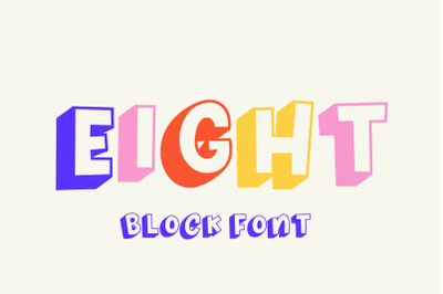 Eight Block Font
