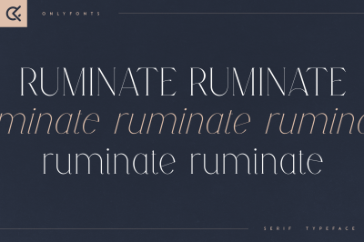 Ruminate - Serif Typeface