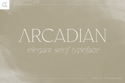 Arcadian - elegant serif typeface