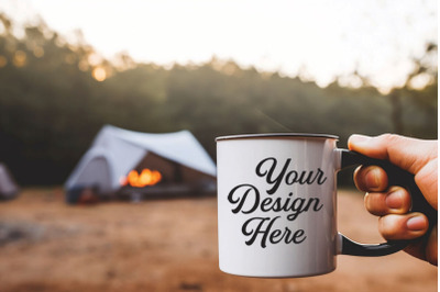 Camping Nature Mockups, Camping Enamel Mockups, Digital Download,