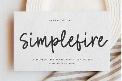 Simplefire Monoline Handwritten Font