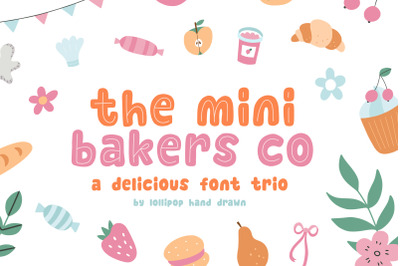 Mini Bakers Co (Cricut Fonts, Craft Fonts, Kids Fonts)