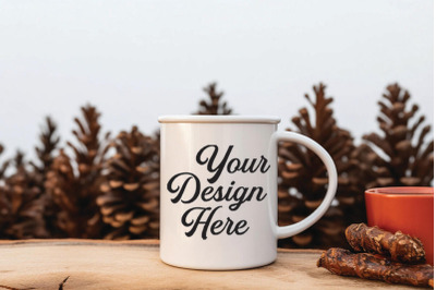 Camping Nature Mockups, Camping Enamel Mockups, Digital Download,