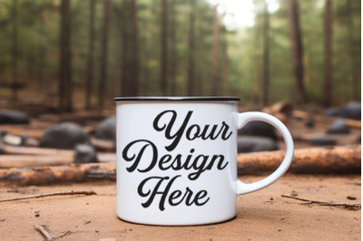 Camping Nature Mockups, Camping Enamel Mockups, Digital Download,