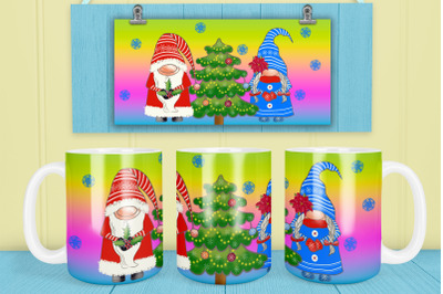 Christmas gnome mug sublimation | Christmas gnome PNG