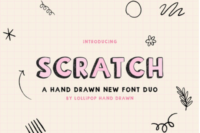 Scratch Font (Doodle Fonts, Modern Fonts, Cool Fonts)