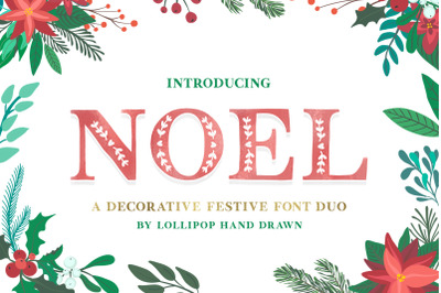 Noel Font (Christmas Fonts, Holiday Fonts, Xmas Fonts)