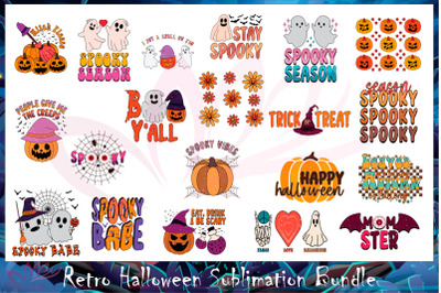 Retro Halloween Sublimation Bundle