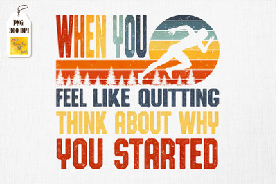 Retro Runner Vintage Running Motivation