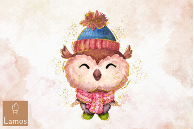 Hello Winter Bird Clipart