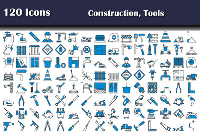 120 Icons Of Construction, Tools