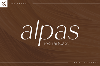 Alpas - soft serif typeface