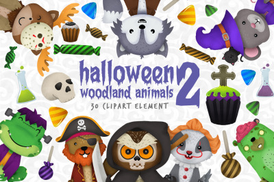 Halloween Woodland Animals 2