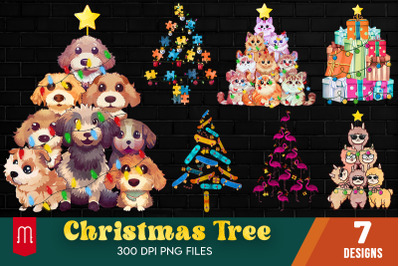 Christmas Tree PNG Bundle