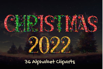 Alphabet Christmas PNG Bundle