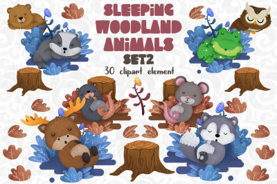 Sleeping Woodland animals 2
