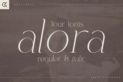 Alora - serif typeface | 4 fonts