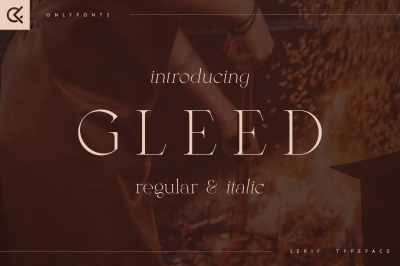 Gleed - minimal serif typeface