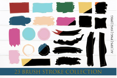 Abstract Spots, Brush Stroke Collection | 23 variations