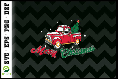 Merry Christmas Car Truck