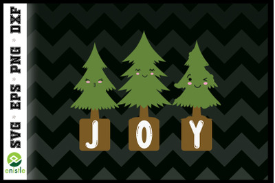 JOY christmas Tree SVG