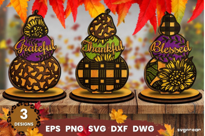 Pumpkin Laser Cut SVG | Fall | Glowforge