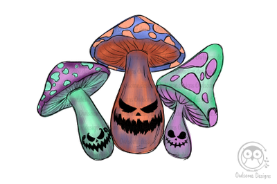 Mushroom Halloween Sublimation