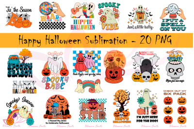 Happy Halloween Sublimation Design