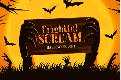 Frightful Scream - Halloween Font