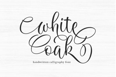 White Oak - Farmhouse Script Font with Swashes