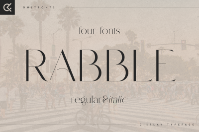 Rabble - display typeface