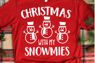 Christmas with My Snowmies SVG, DXF, PNG, EPS