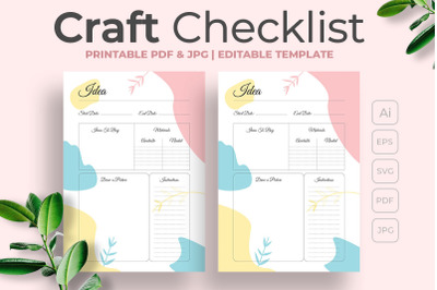 Craft Checklist