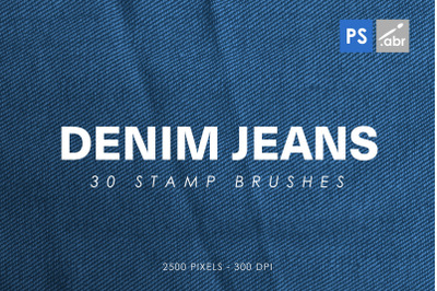 30 Denim Texture Photoshop Stamp Brushes